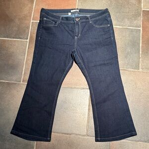 Women's Dark Blue wide legged Jeans pants Sz 18s plus size jeans